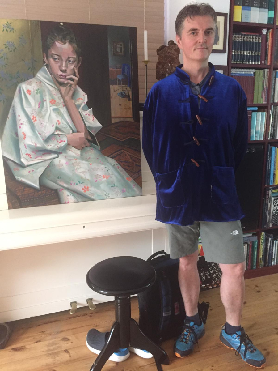 Corné in front of Geesje Kwak (2021)