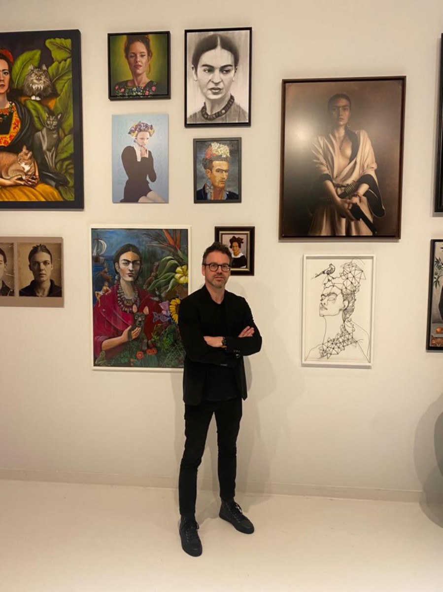 During an exposition of Frida Kahlo