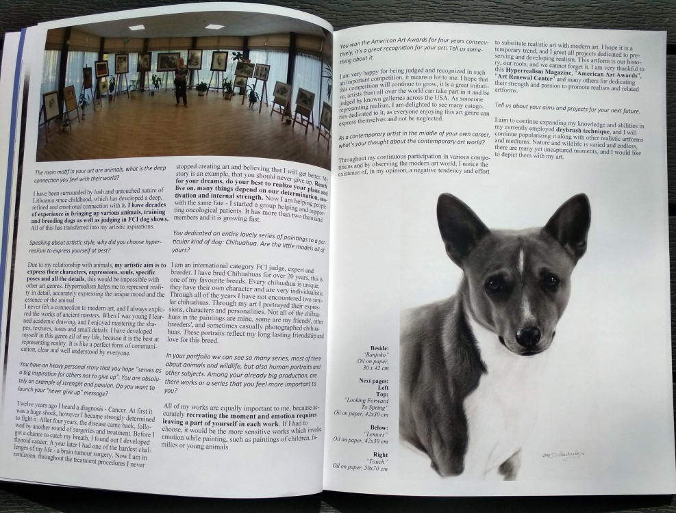 Publication in the Hyperrealism magazine