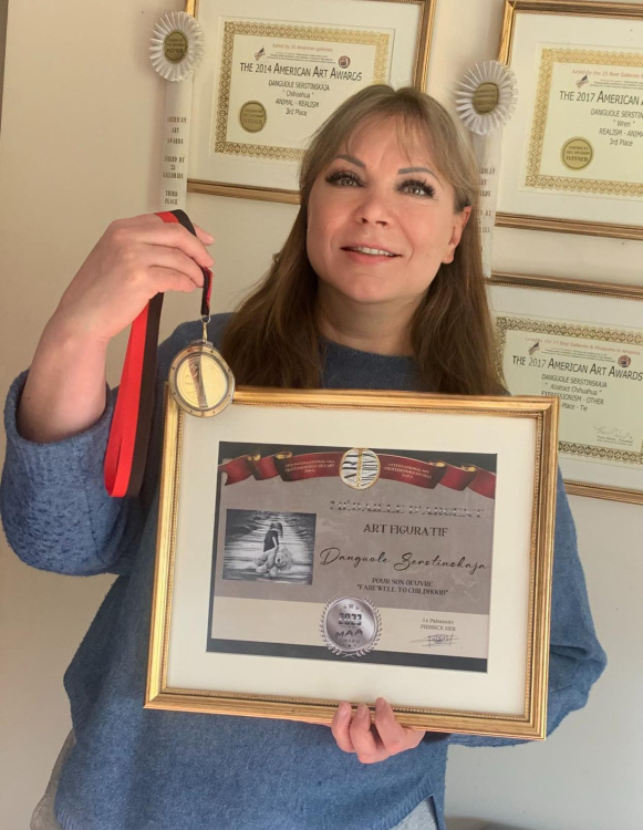 Farewell to Childhood 2nd place Silver Medal Winner in International Art