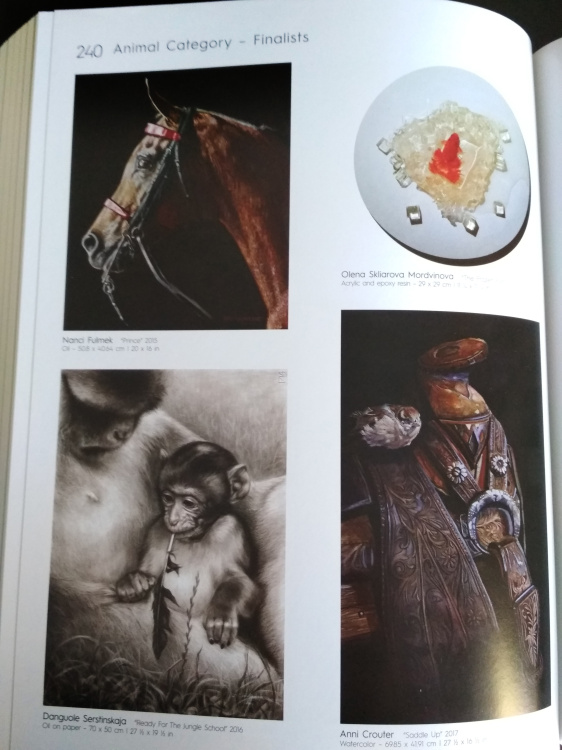 Art Renewal Center Book,  my artwork Ready to the Jungle School