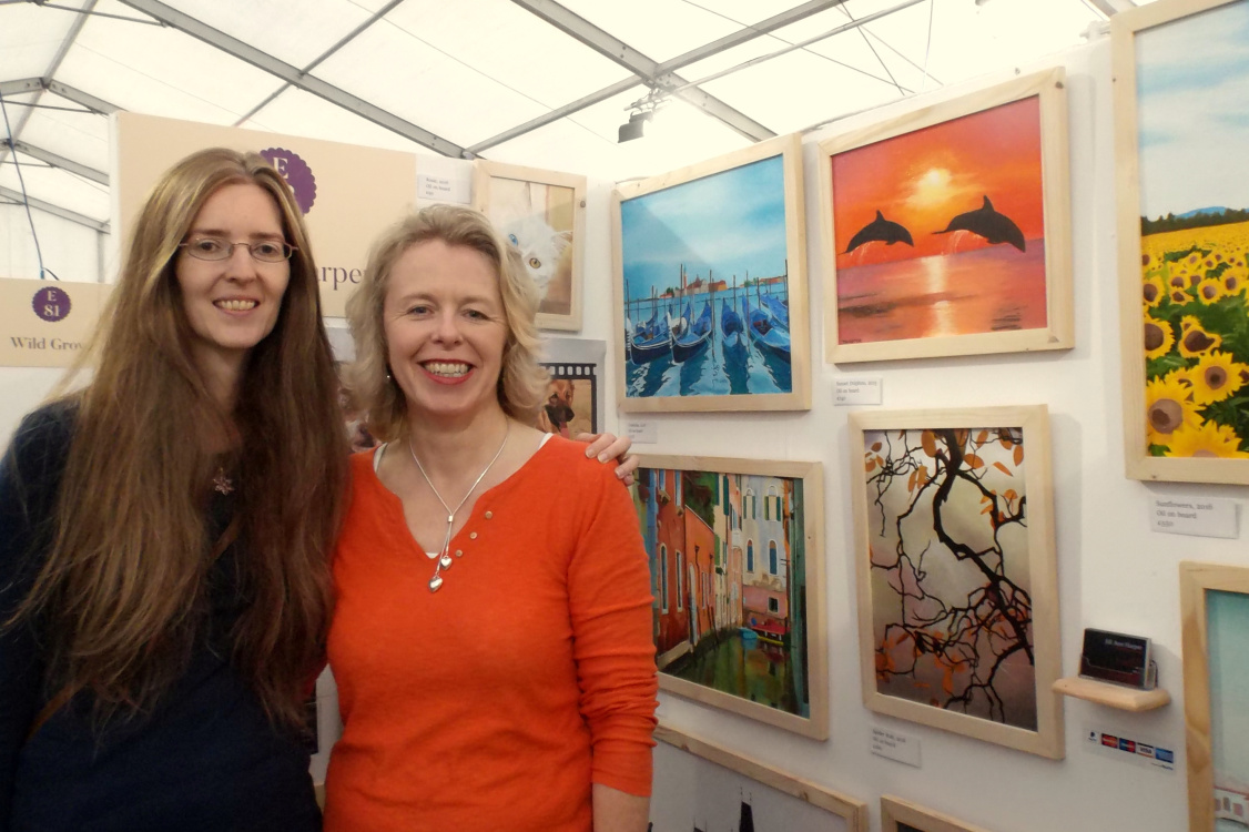 Having fun at the fair with my best friend