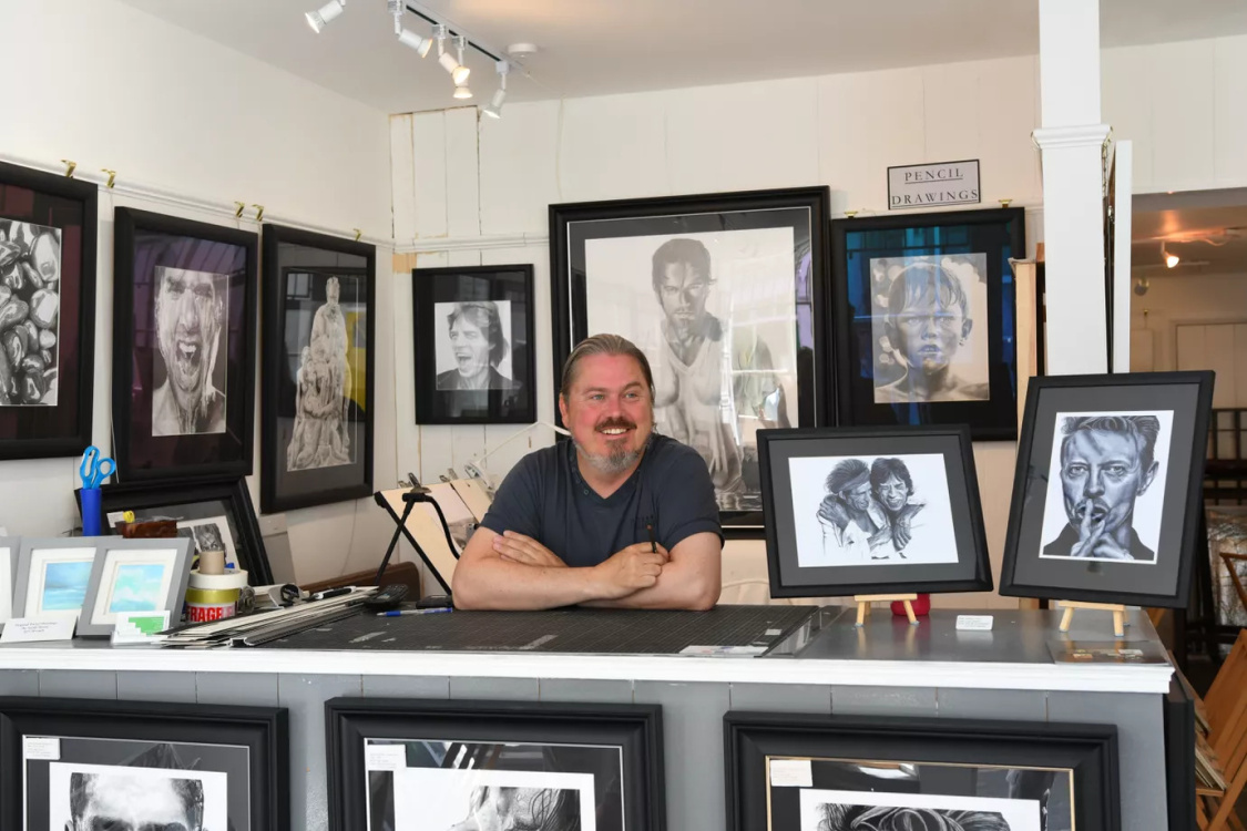 My work on display in my own gallery