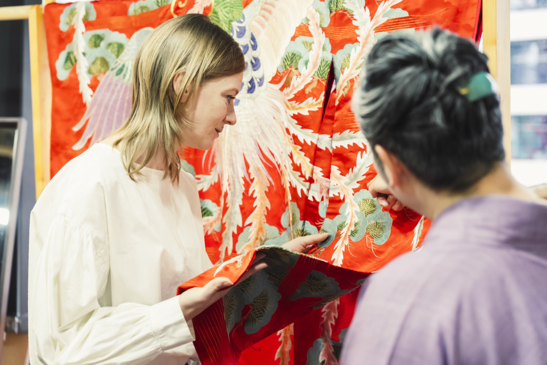 Antique Kimono Textile Art