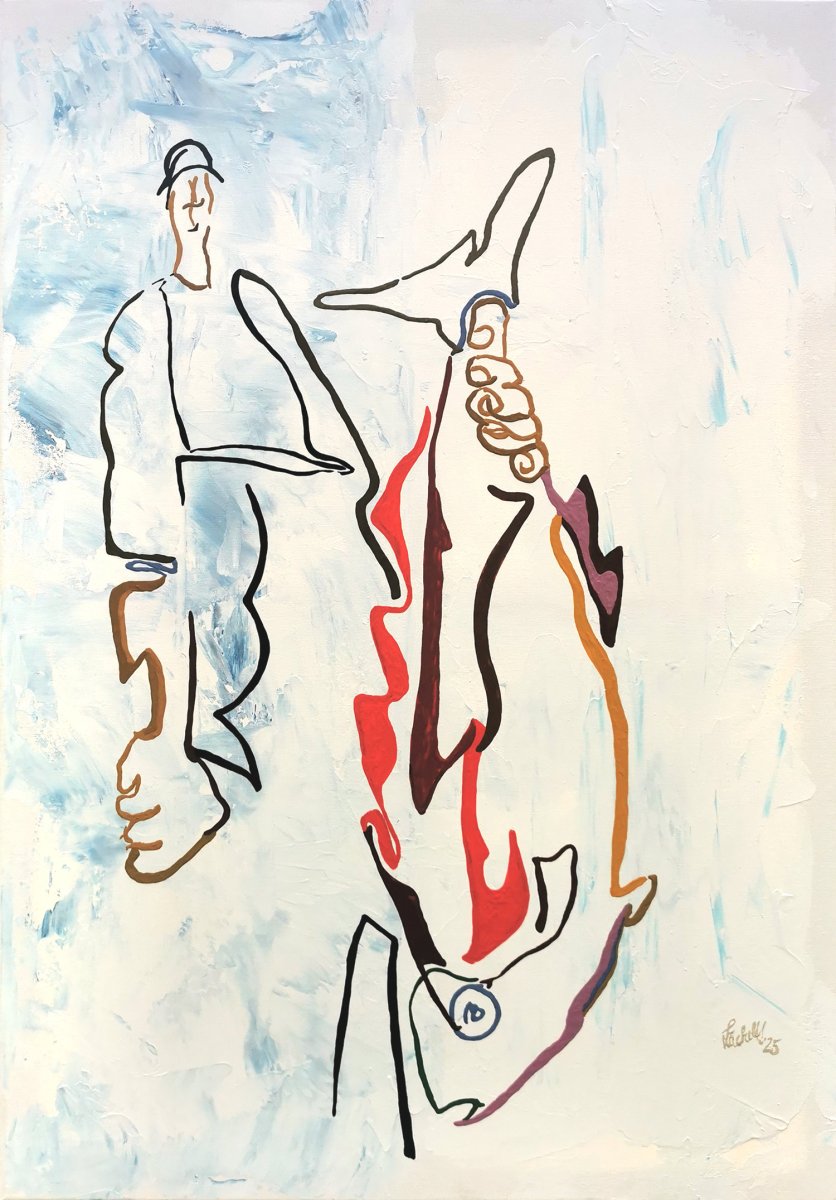 Fisherman Saager and his catch