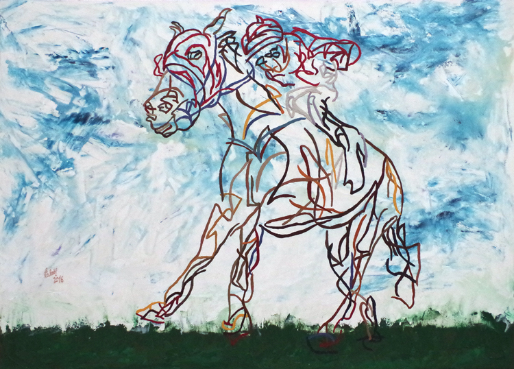 XX 40 - Jockey and horse