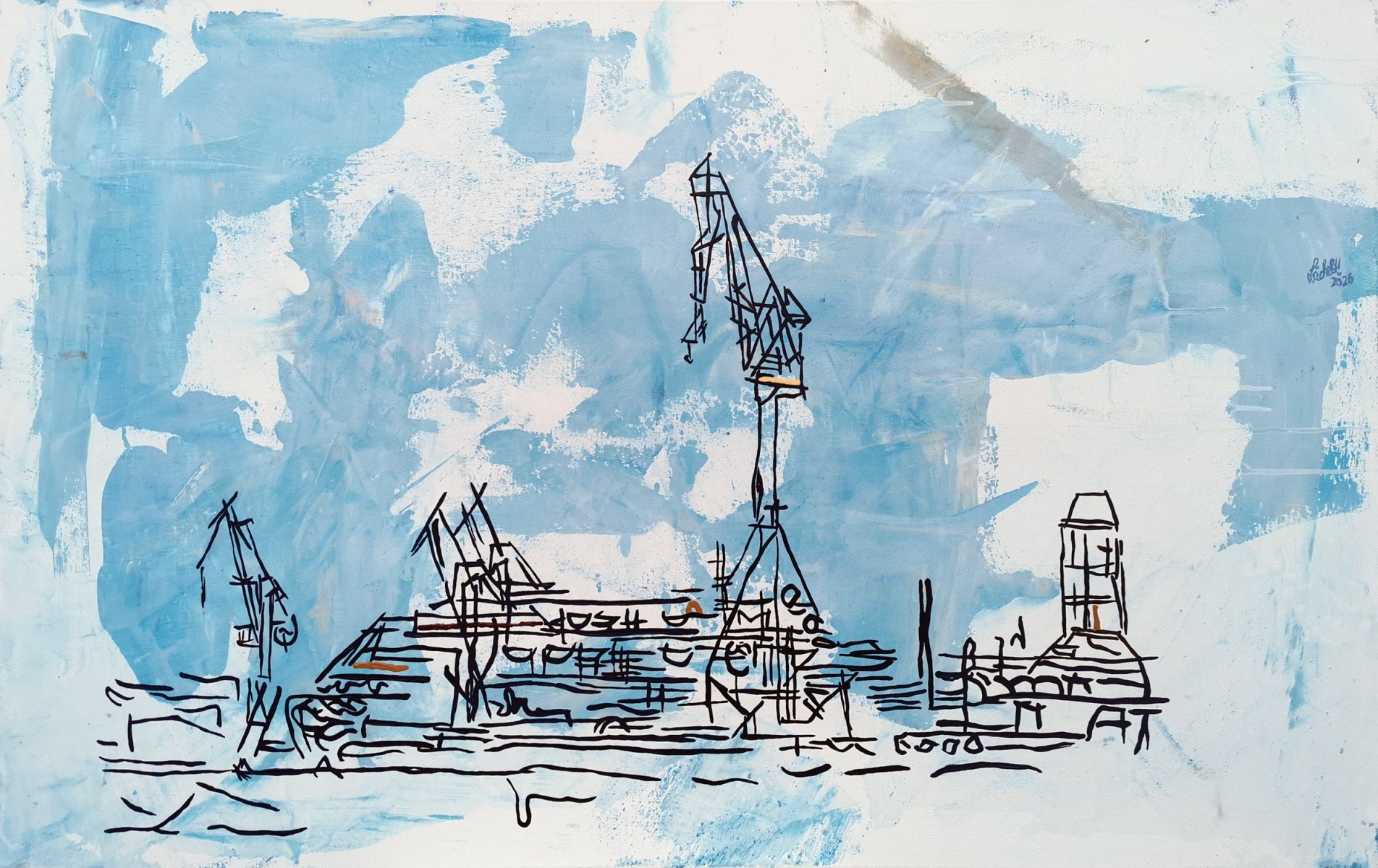 XXV 32 – View of Wismar Harbor