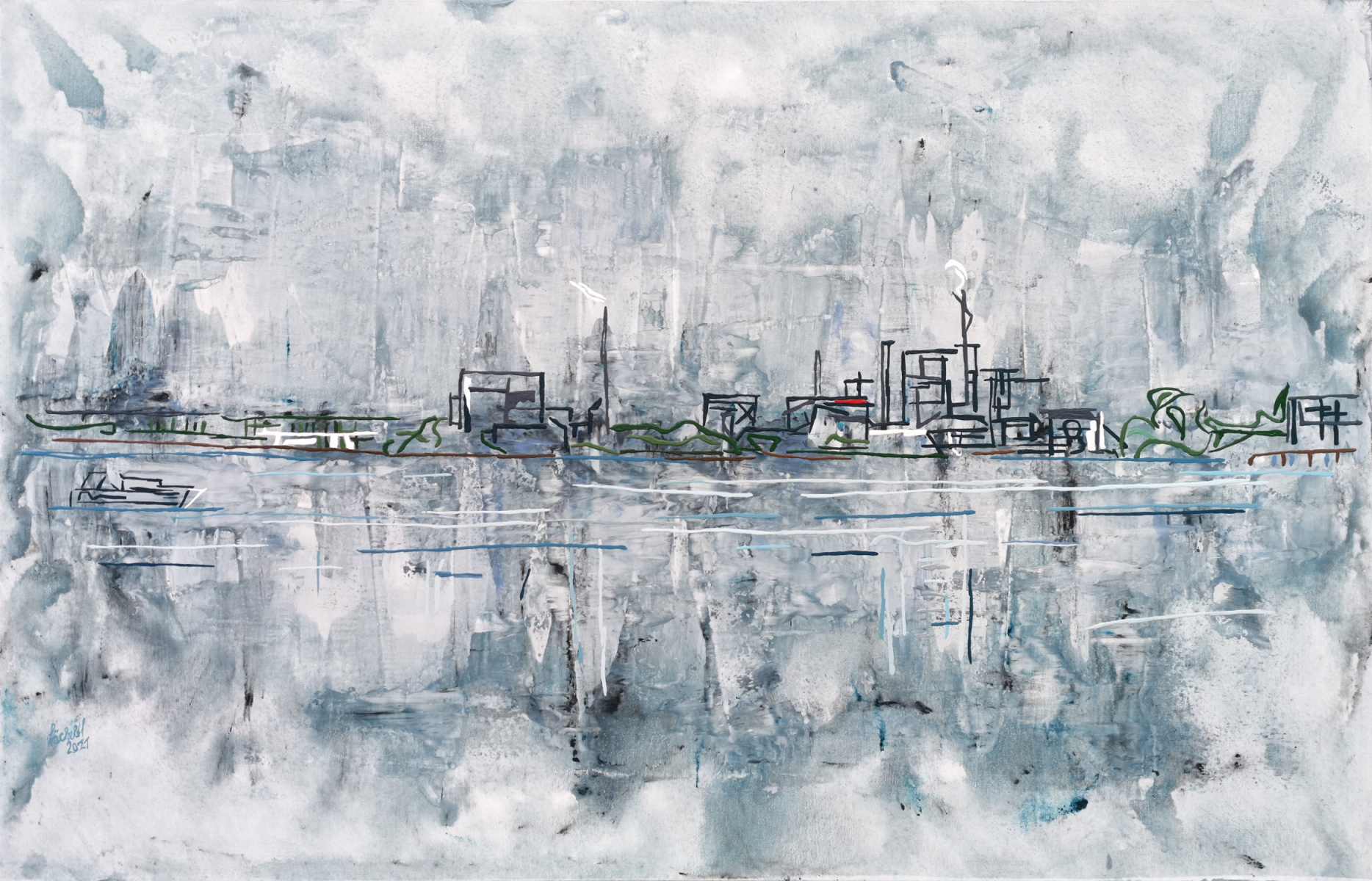 XXV 28 - View from Wendorf over Wismar Bay