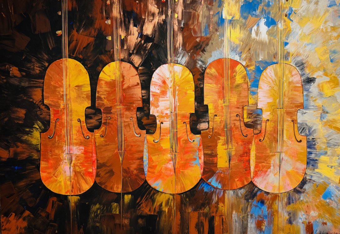 Concert - Acrylic on canvas by Natasha Rozhdestvenskaya | Artplaner