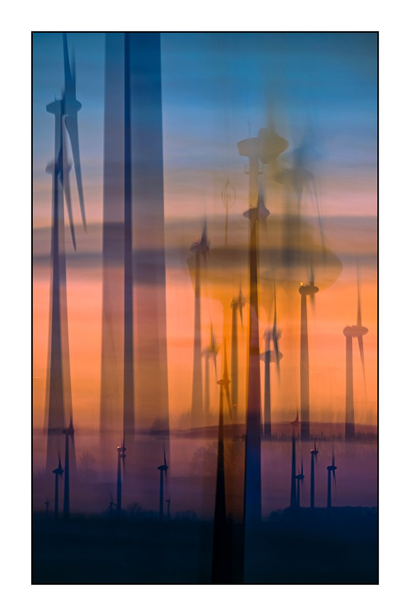 Windmills in the golden hour #2239-2