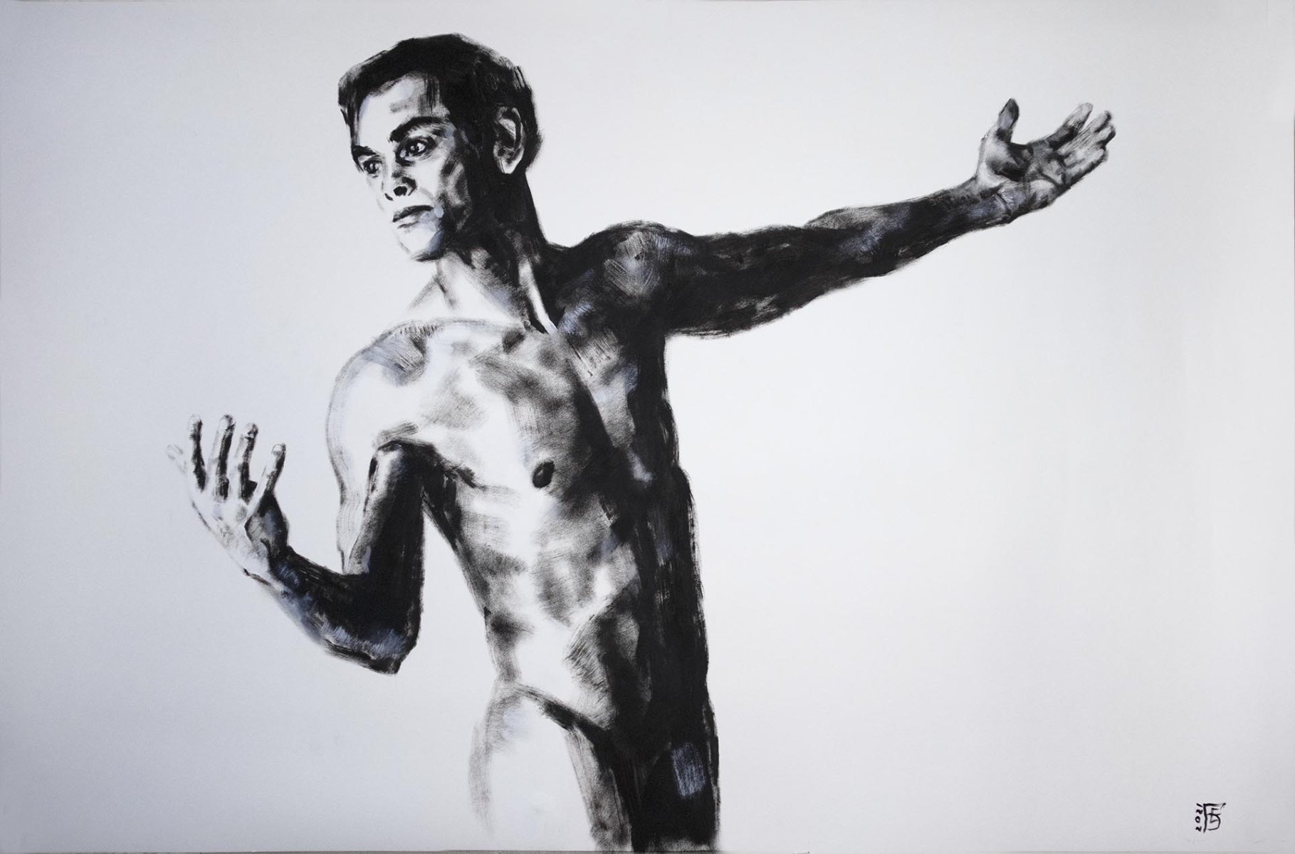 Nude male model