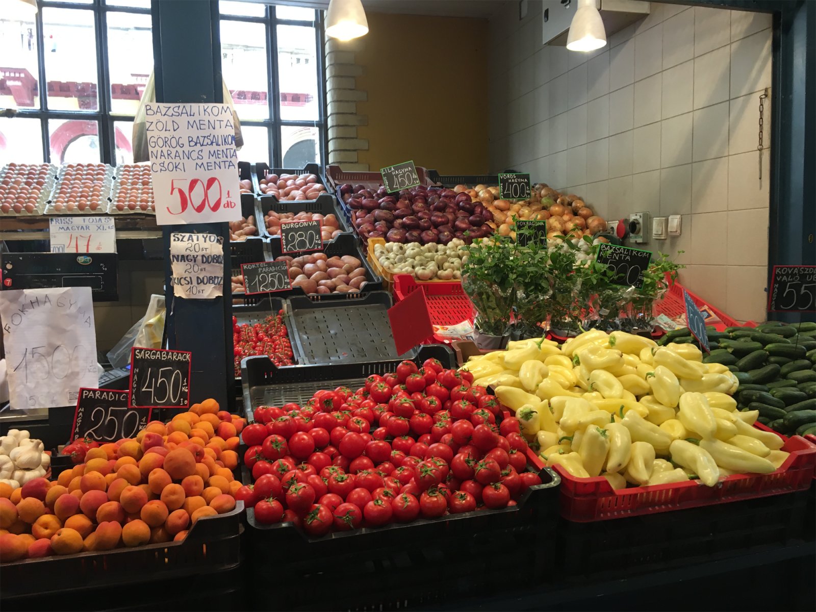 Stand in the Budapest Market Hall