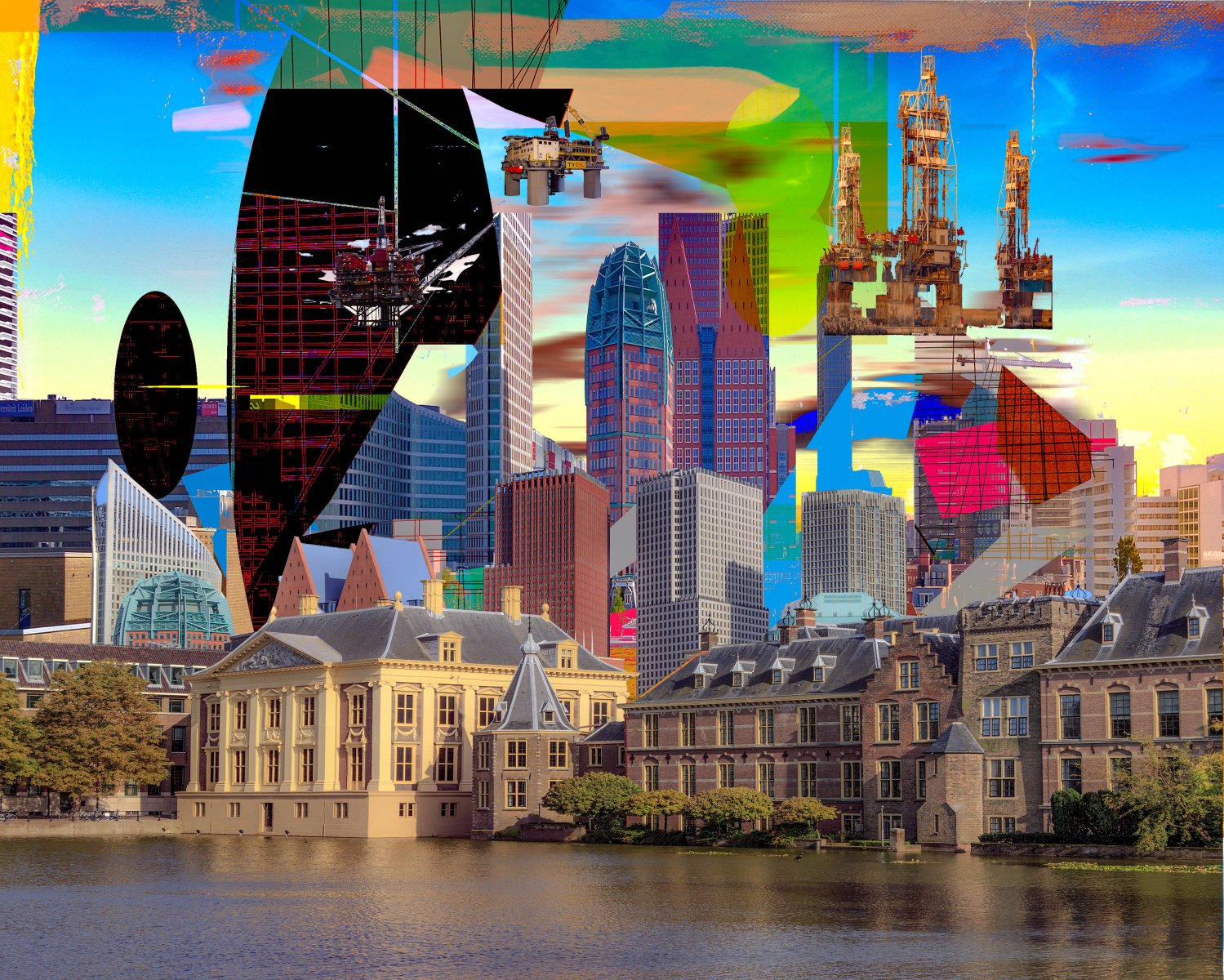 City view past and future [the Hague ], No. 3726