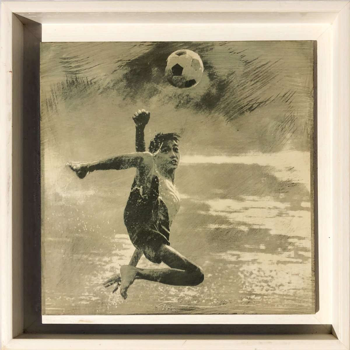 BALL BOY – Athletic Suspension | Original Ceramic Mixed Media