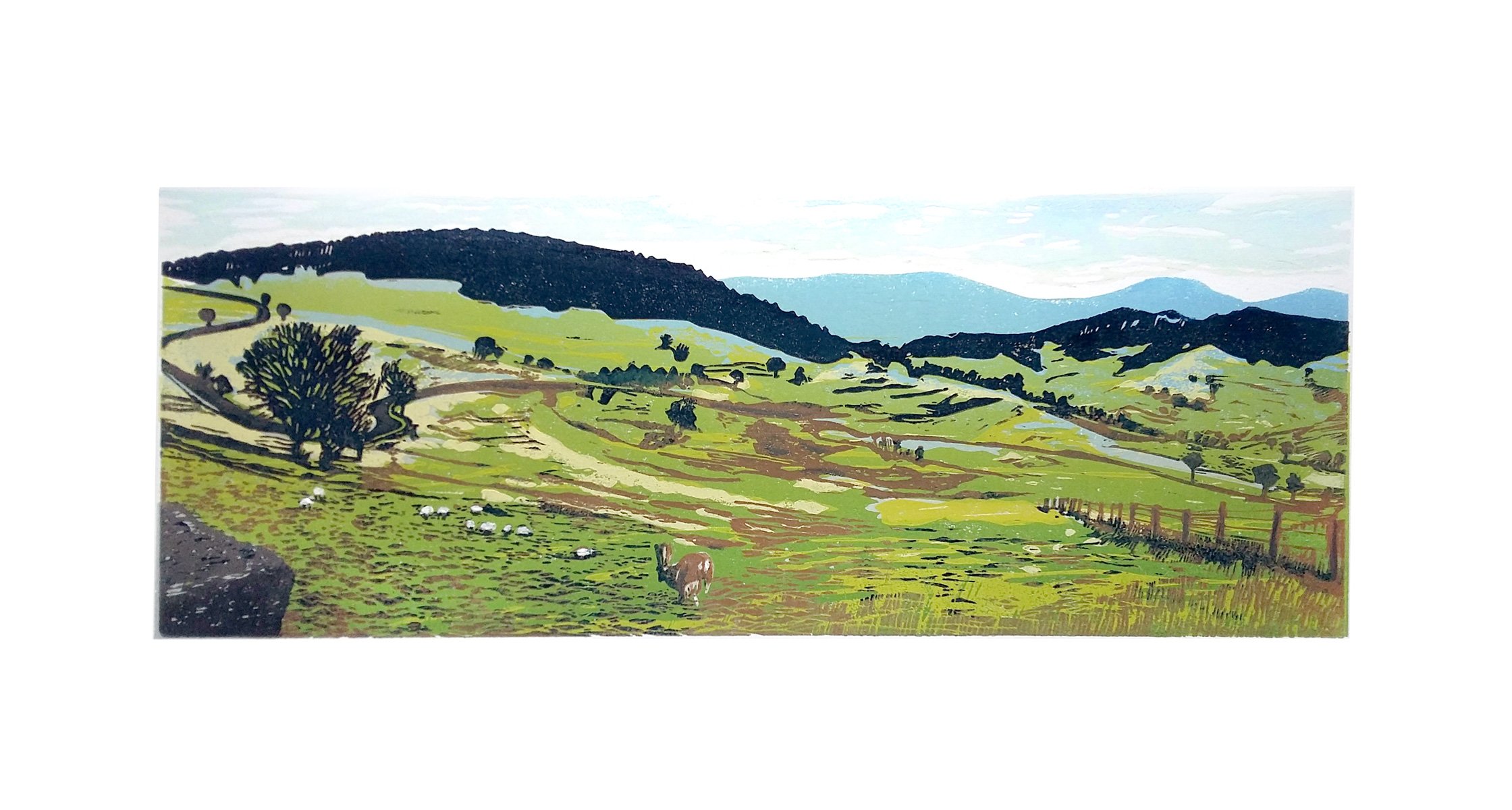 Up hill and down dale