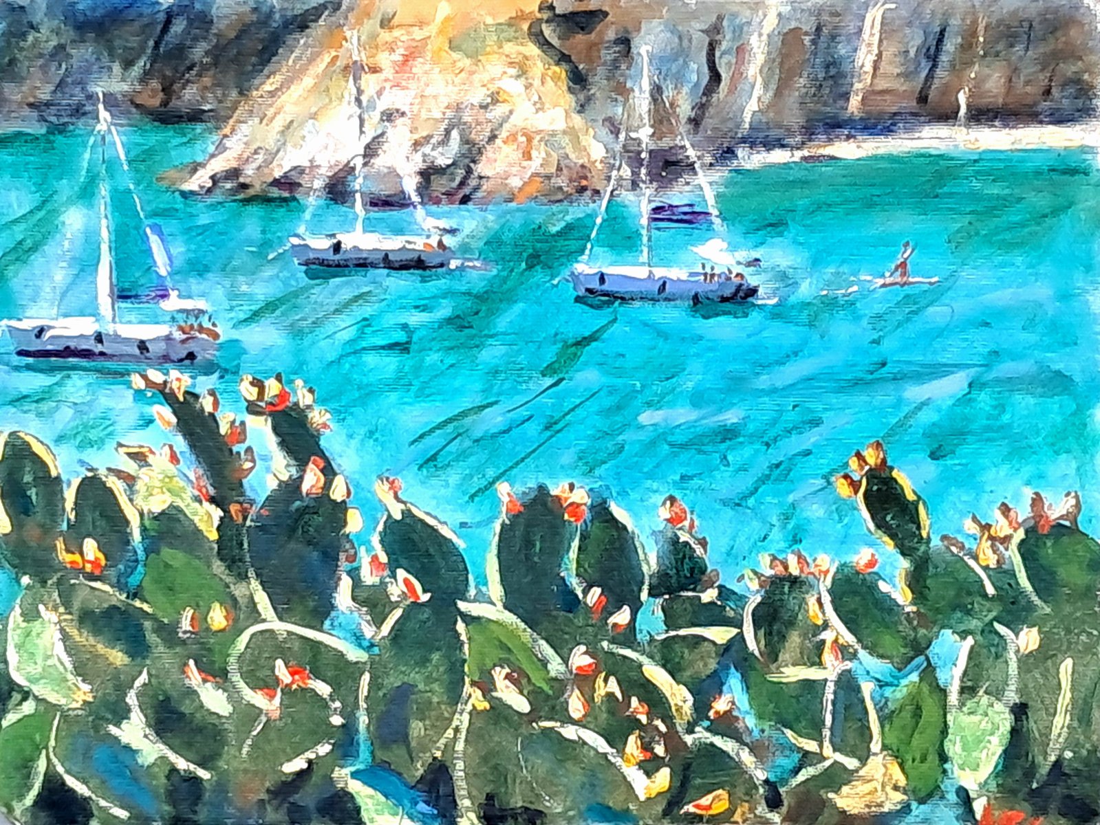 Boats and prickle pears