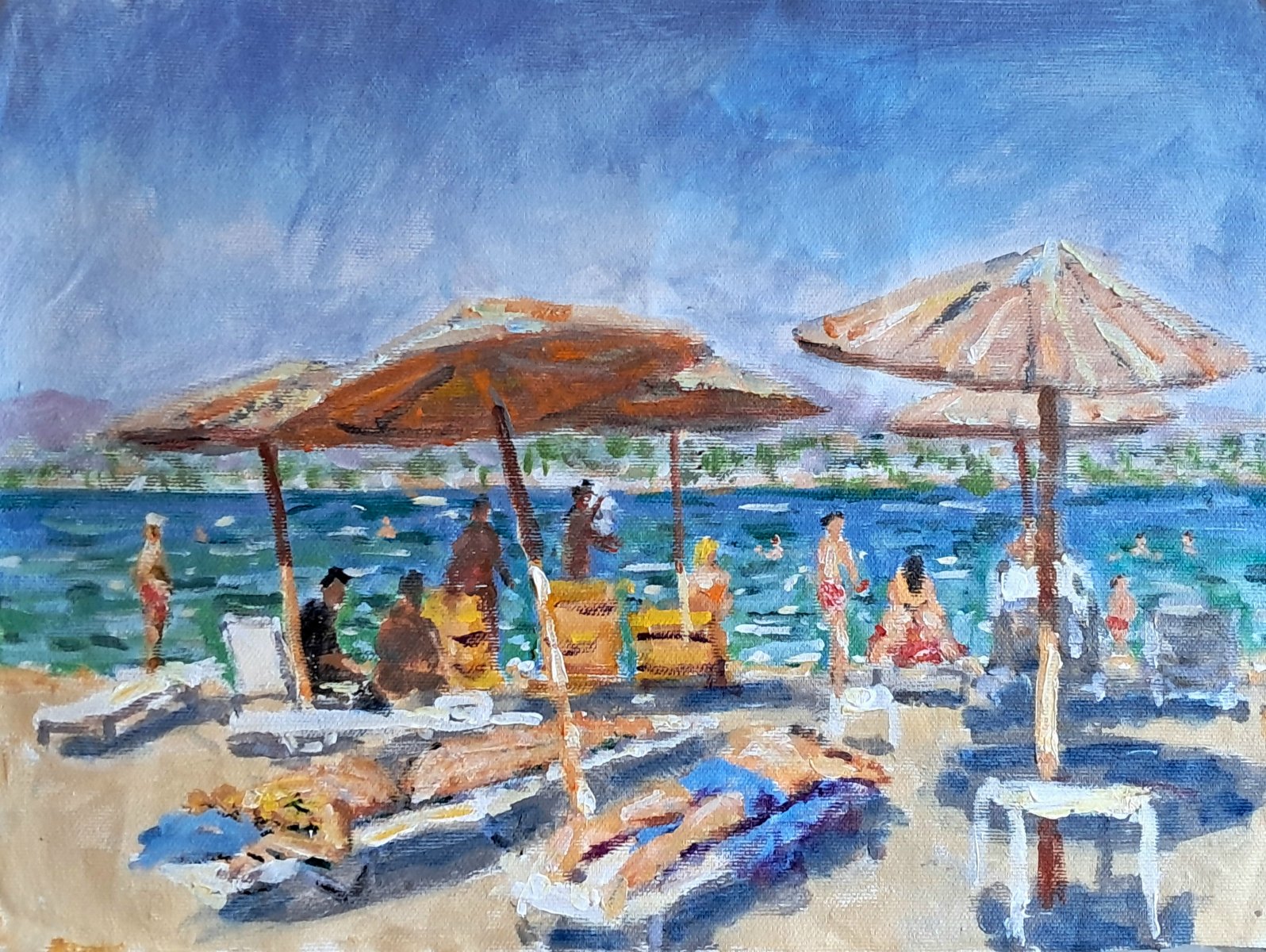 The sunbathers