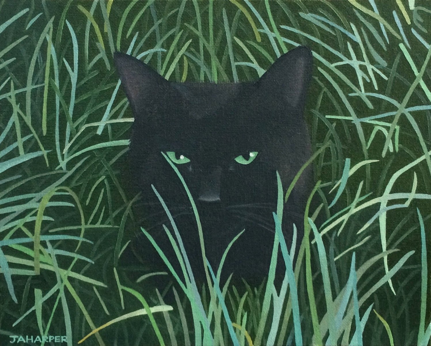 Cat In The Grass
