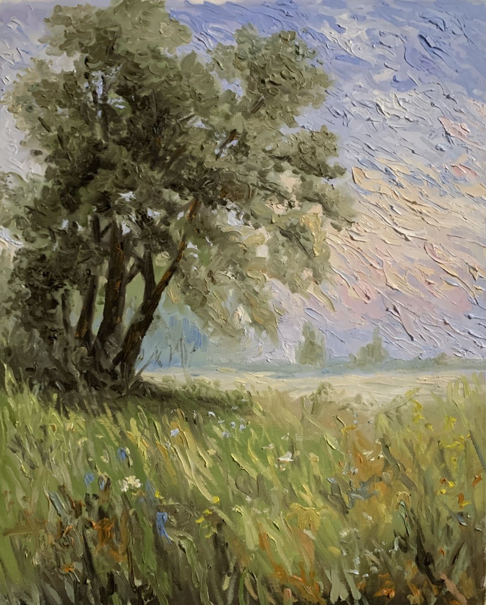 Lavender Field Landscape.