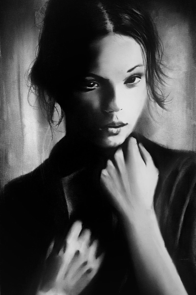 Half of me in shadow