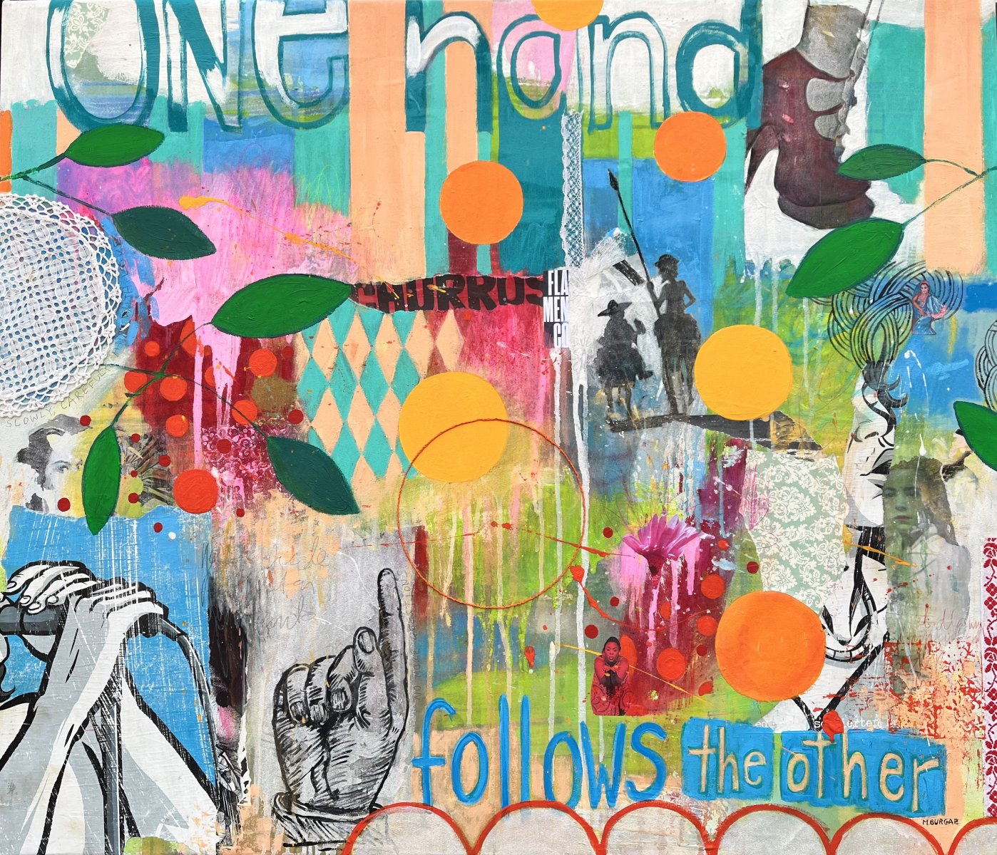 One hand after the other