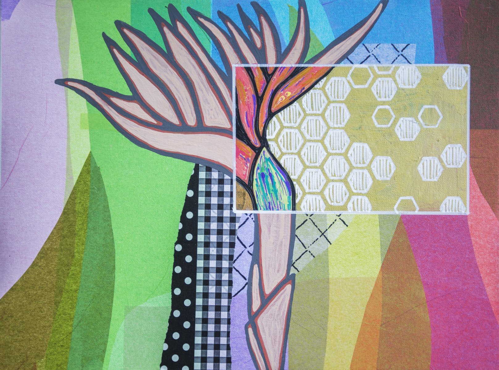 Floral card. Spring 2