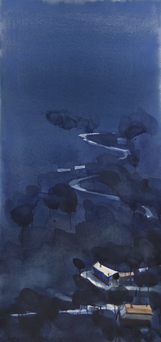 House and blues of hills 2