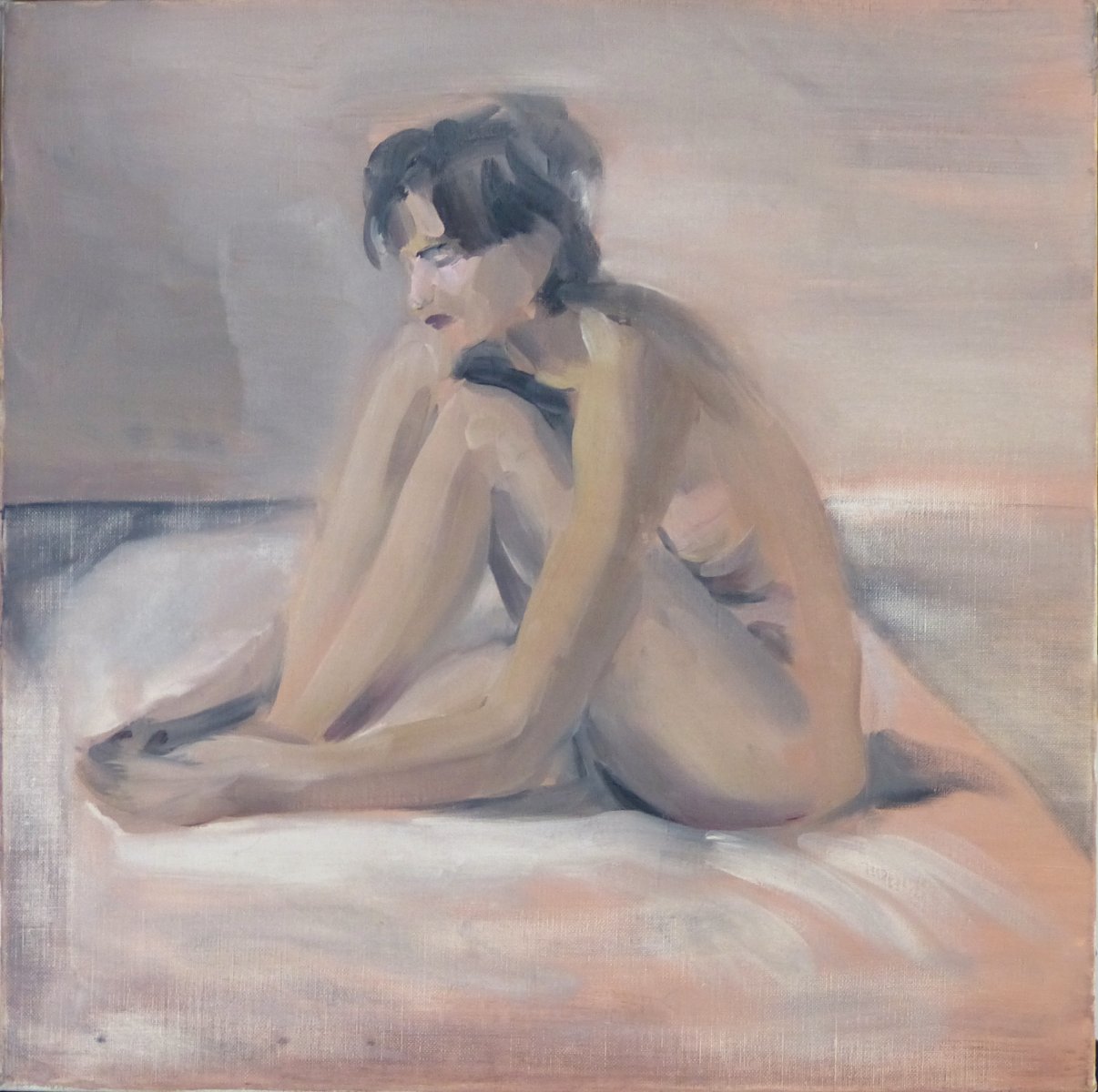 Seated nude