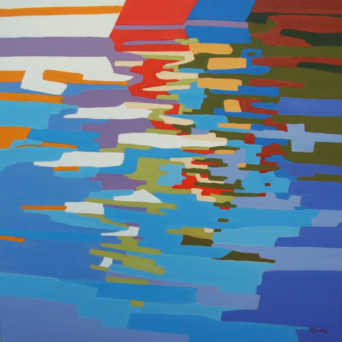 Reflections of boats